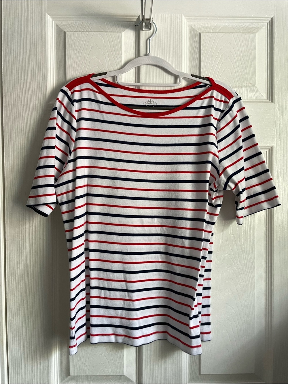 St. John's Bay Boatneck Tee, Size L